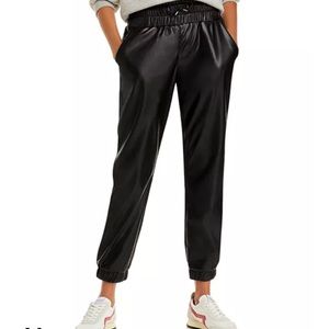 JOIE Wadley Vegan Leather Joggers SzM